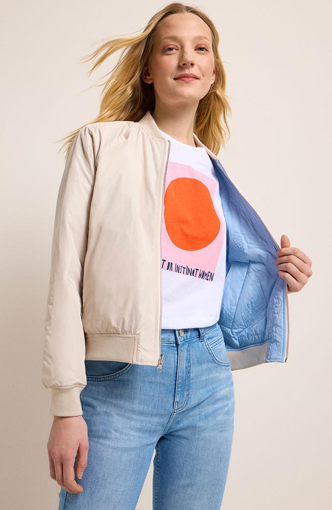 LANIUS Bomber jacket clear sky in recycled polyester | Sophie Stone