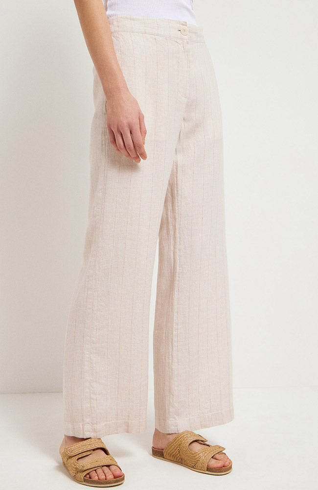 Lanius Marlene pants striped made of linen for women | Sophie Stone