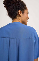 Lanius blouse blue from Lyocell | Sophie Stone