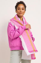 Lanius linen scarf pink for women | Sophie Stone