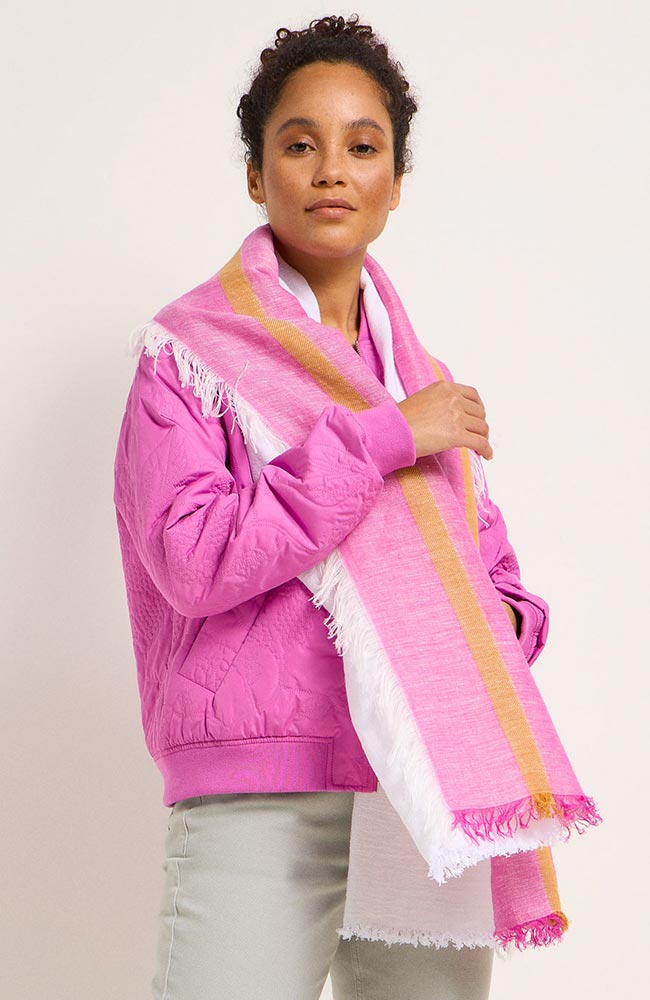 Lanius linen scarf pink for women | Sophie Stone