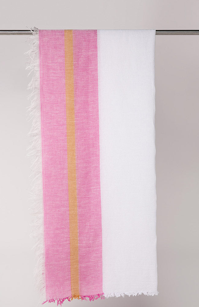 Lanius durable linen scarf pink | Sophie Stone