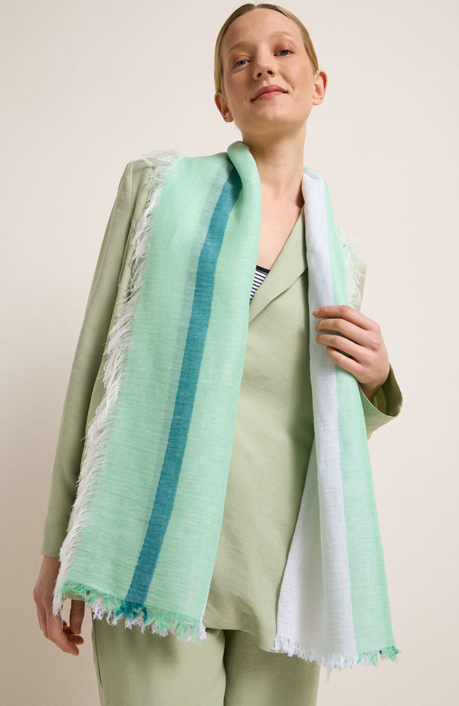 Lanius linen scarf mint green | Sophie Stone