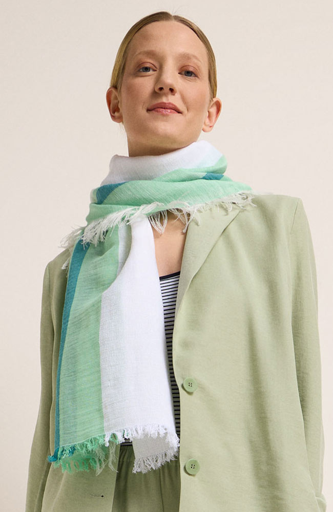 Lanius linen scarf mint green for women | Sophie Stone