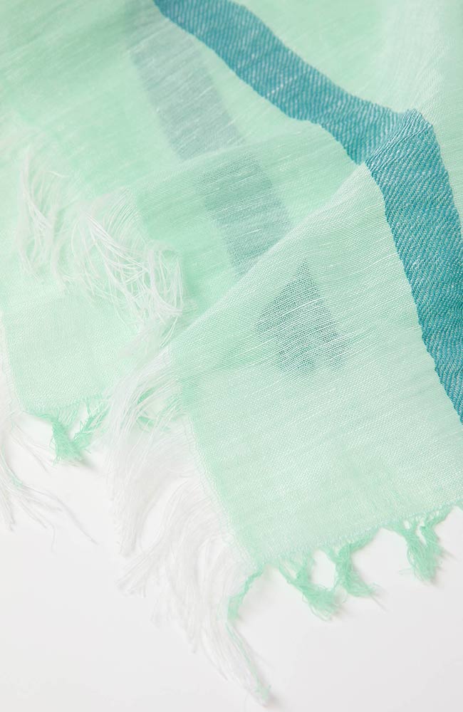 Lanius linen scarf green | Sophie Stone