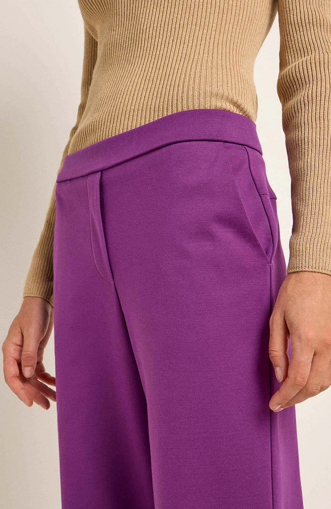 Lanius pants purple in organic cotton | Sophie Stone