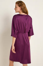 Lanius purple Tencel dress for women | Sophie Stone