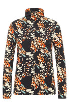 Lanius turtleneck print orange from lyocell TENCEL and organic cotton | Sophie Stone, among others