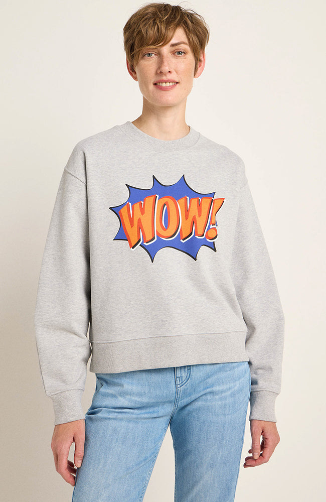 Lanius Statement sweatshirt Wow in organic cotton for women | Sophie Stone