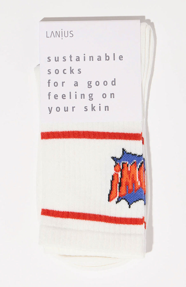 Lanius socks WOW white sports | Sophie Stone