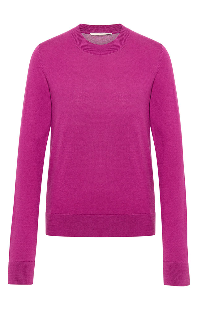 Lanius fine-knit plum sweater pink | Sophie Stone