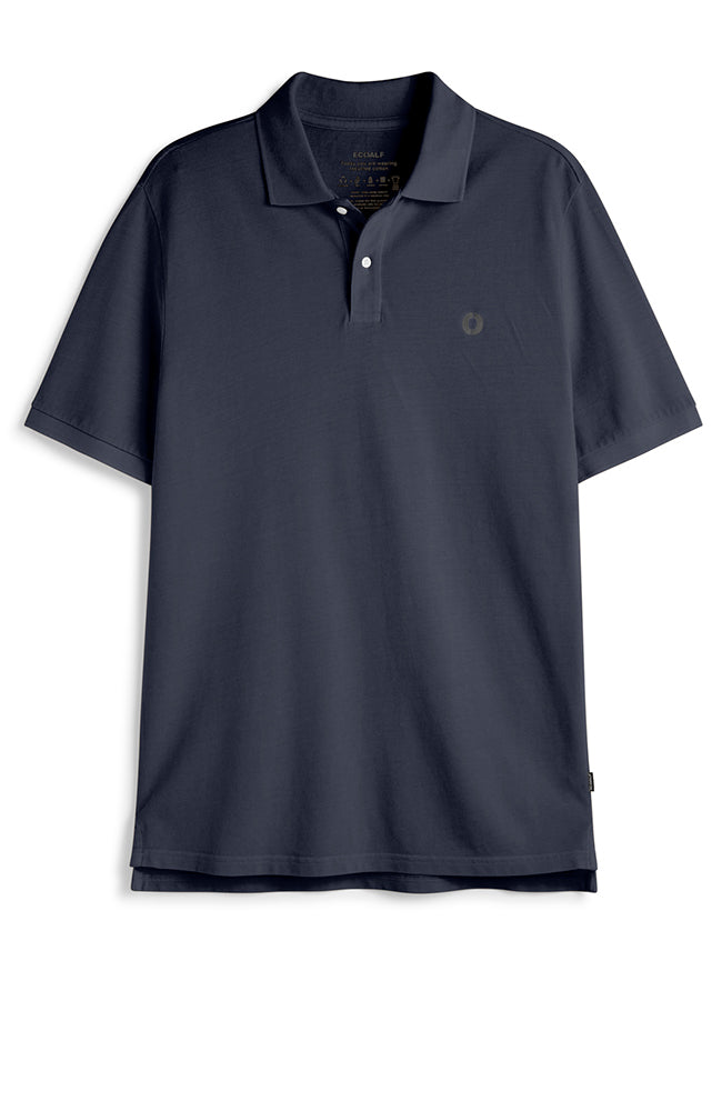 Ecoalf Ted polo shirt deep navy in organic and recycled cotton | Sophie Stone 