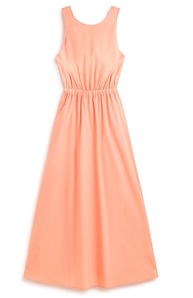 Ecoalf Galena dress soft coral in organic cotton | Sophie Stone 