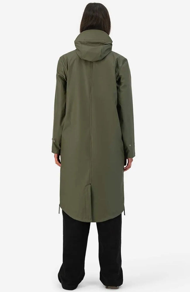 MAIUM woman raincoat Original army green from sustainable recycled polyester | Sophie Stone 
