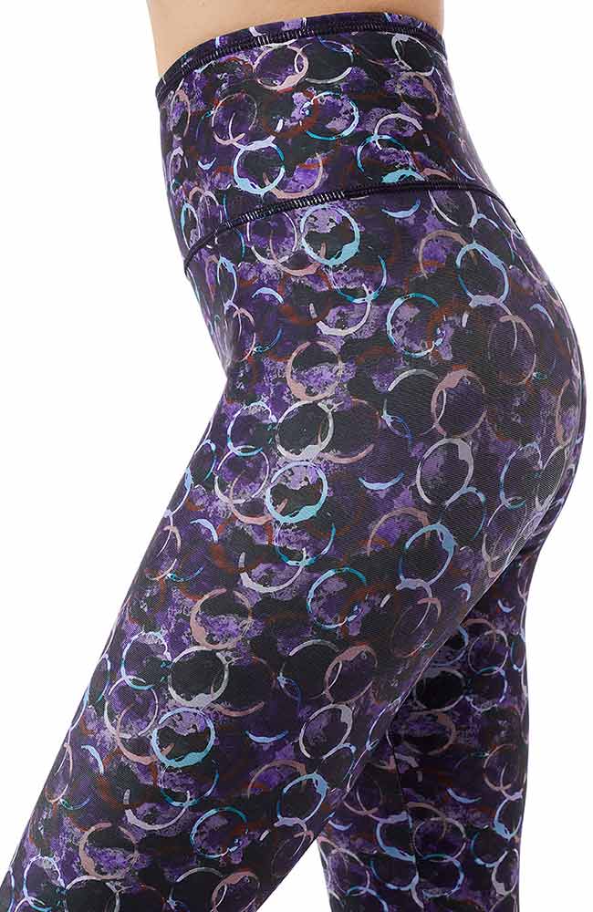 Mandala Bumble bubble sport leggings purple | Sophie Stone