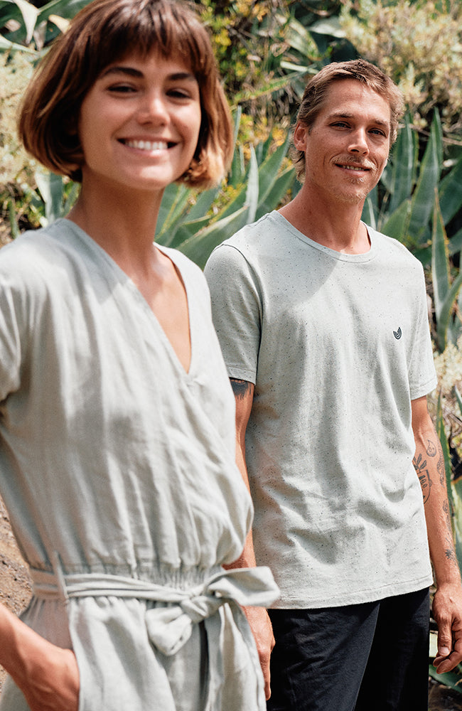 TWOTHIRDS Qalito t-shirt mint from sustainable organic cotton for men | Sophie Stone