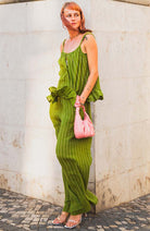 Poppyfield Pauras pants green by ramie ladies | Sophie Stone 