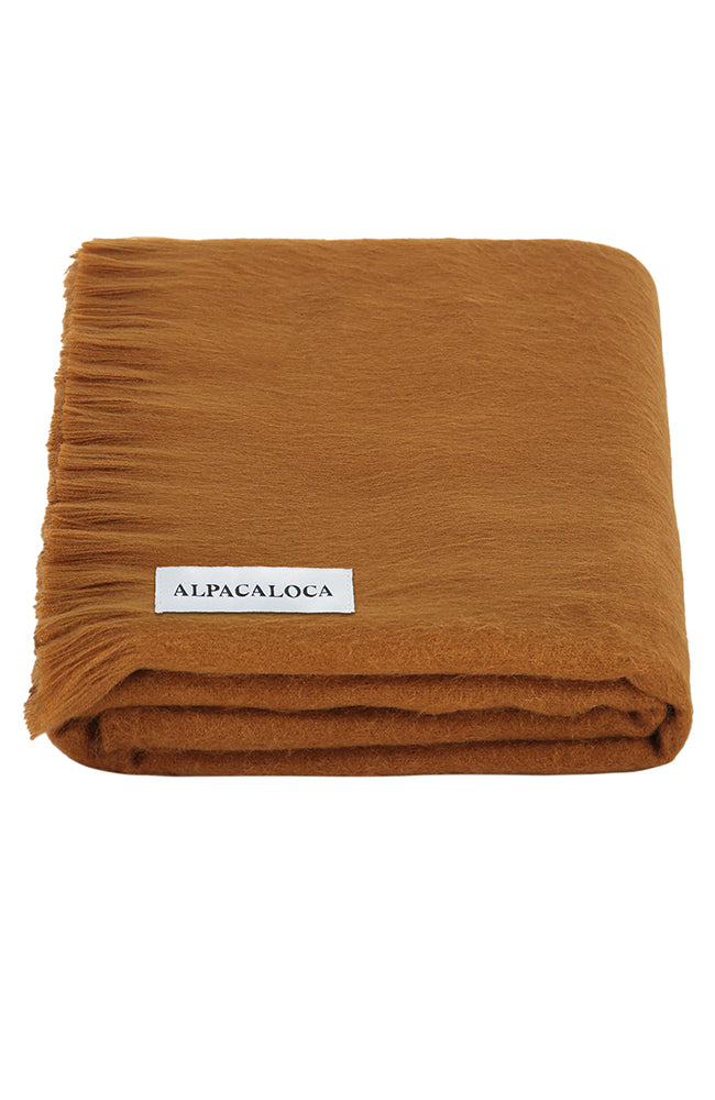 Alpaca Loca Scarf camel wool | Sophie Stone