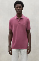 Men's Ecoalf Ted polo wine in organic cotton | Sophie Stone 