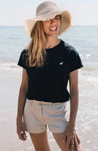 TWOTHIRDS Sepanggar t-shirt black from organic cotton for women | Sophie Stone