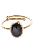 A Beautiful Story visionary ring gemstone of gold-plated brass | Sophie Stone