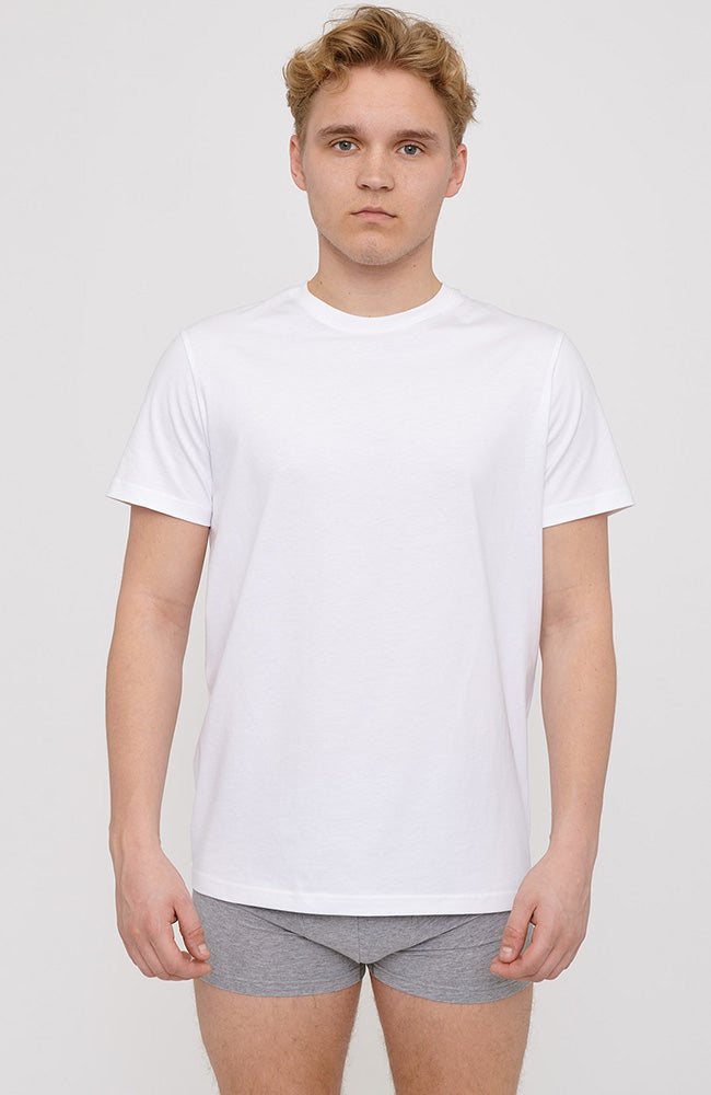 Organic Basics | 2-pack of t-shirts white from organic cotton men | Sophie Stone