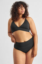 Dedicated bikini bottoms high Slite black from sustainable recycled PET ladies | Sophie Stone 