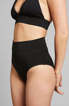 Dedicated bikini bottoms high Slite black recycled PET ladies | Sophie Stone 