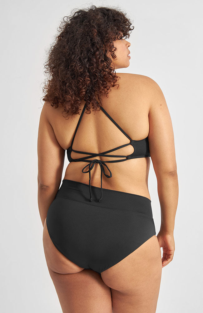 Dedicated bikini bottoms high Slite black rPET | Sophie Stone 