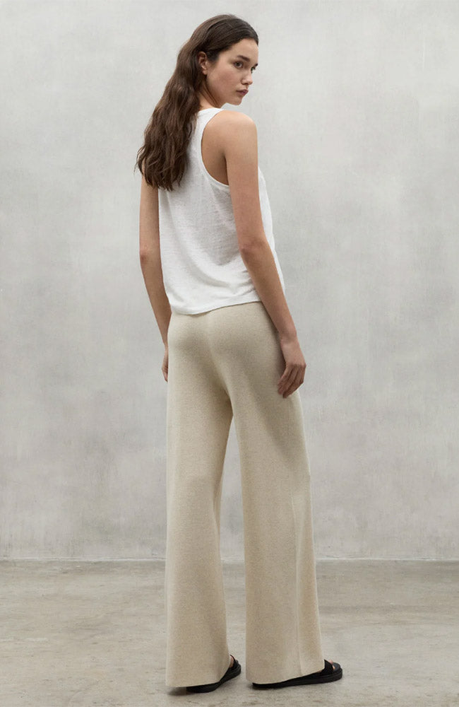 Ecoalf Aruca pants ecru sand color from sustainable cotton | Sophie Stone