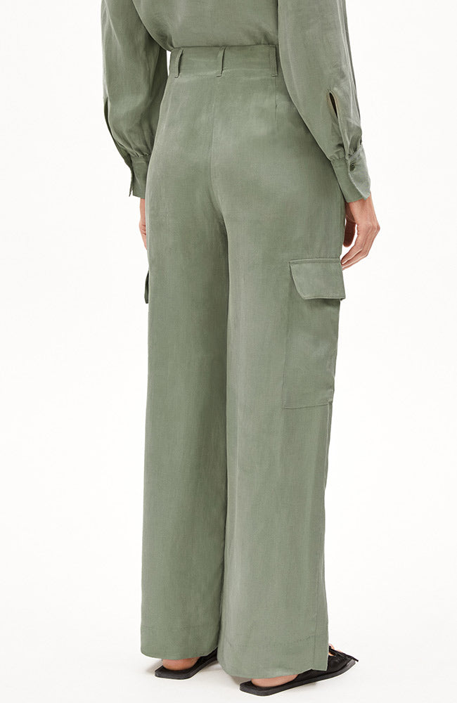 ARMEDANGELS Catiaa pants grey green from sustainable Tencel | Sophie Stone