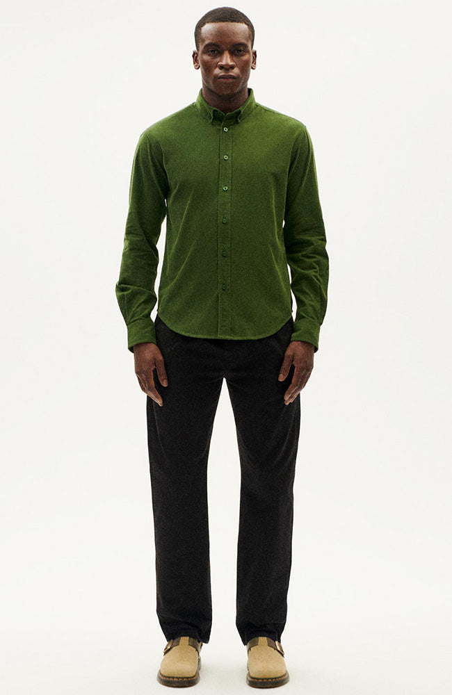 Thinking Mu Ant rib shirt green from organic cotton | Sophie Stone