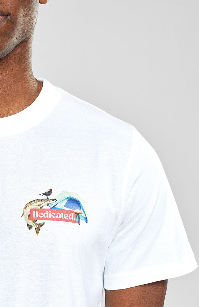 Dedicated t-shirt Stockholm nature collage white from sustainable organic cotton | Sophie Stone