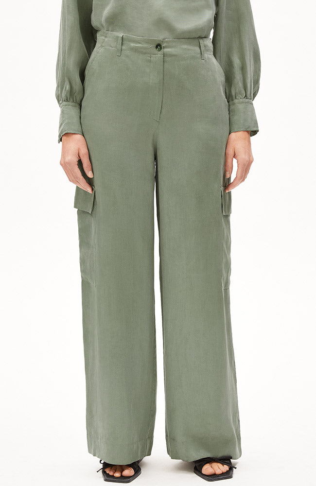 ARMEDANGELS Catiaa pants grey green by Tencel for women | Sophie Stone