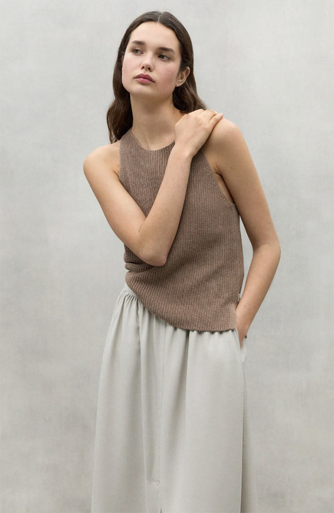 ECOALF Cidro knit top in recycled cotton and linen | Sophie Stone