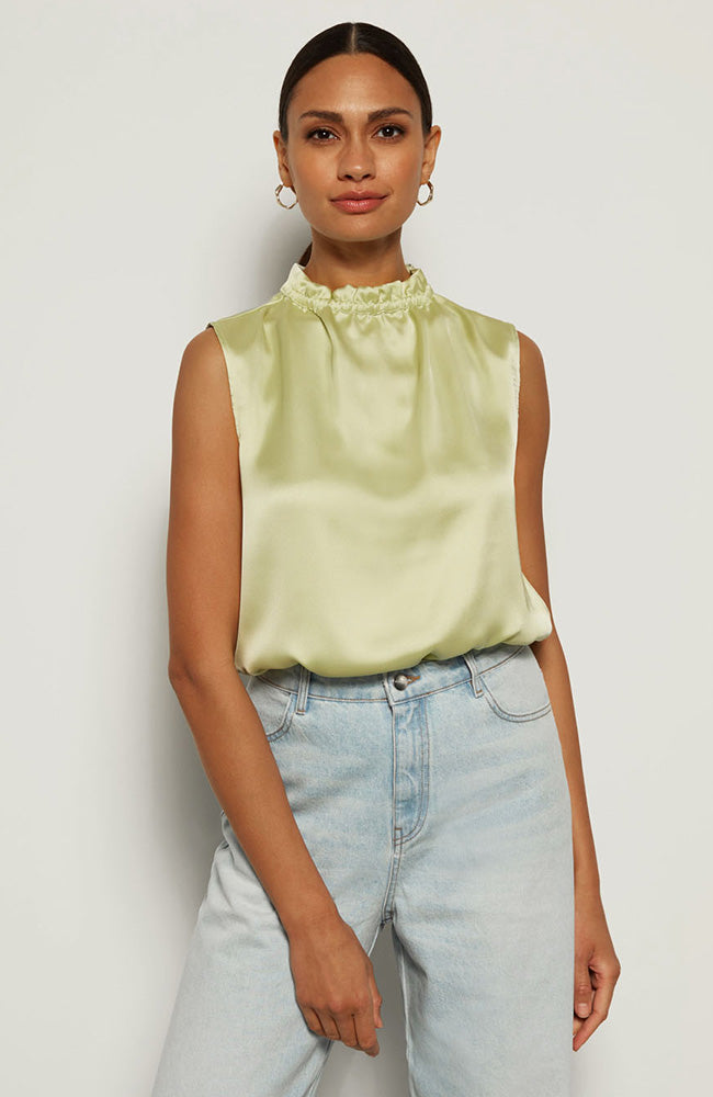 Alchemist Darya top matcha in recycled polyester for women | Sophie Stone