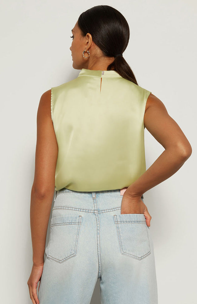 Alchemist Darya top matcha from recycled polyester | Sophie Stone