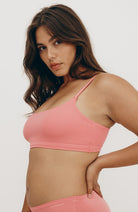 Organic Basics Flex bralette melon in organic cotton | Sophie Stone