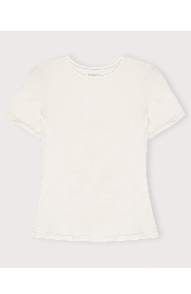 Organic Basics Flex t-shirt white from sustainable organic cotton ladies | Sophie Stone