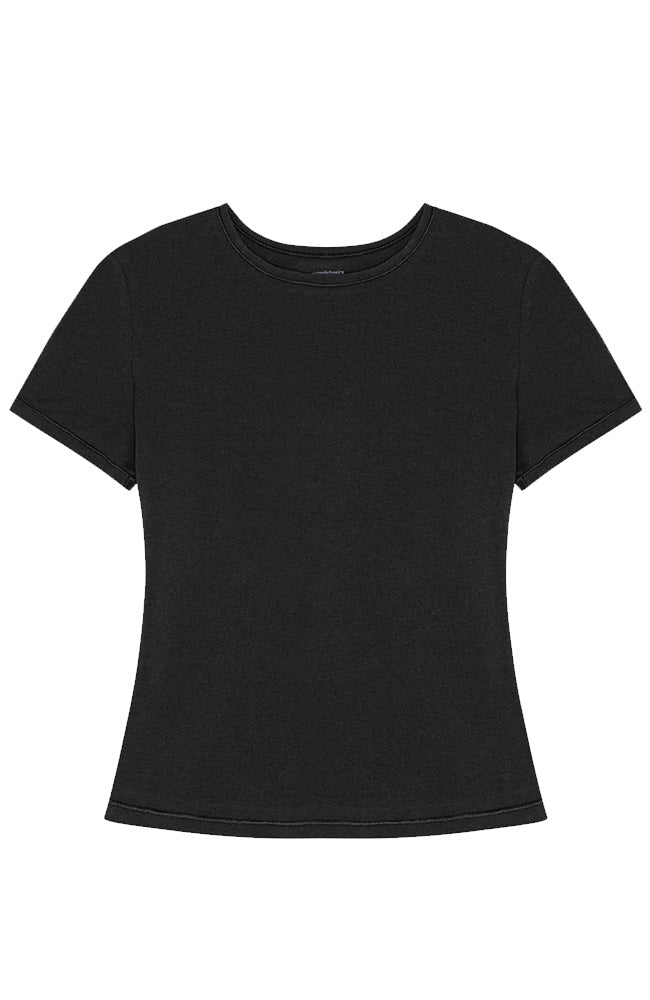 Organic Basics Flex t-shirt black from sustainable organic cotton | Sophie Stone