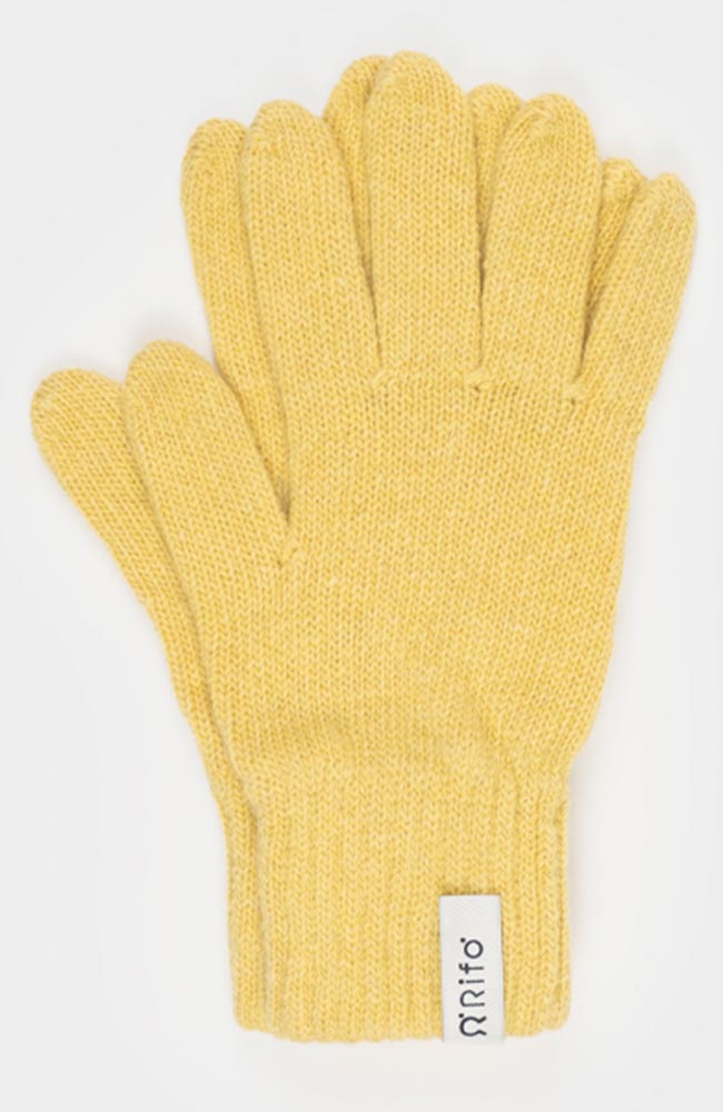 RIFO Anita gloves yellow made of recycled cashmere and wool | Sophie Stone