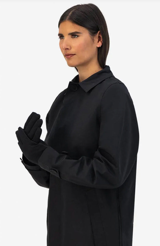 MAIUM vrouw Handschoenen zwart van duurzaam gerecycled polyester | Sophie Stone 
