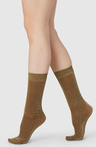 Swedish Stockings Ines taupe socks from recycled materials ladies | Sophie Stone