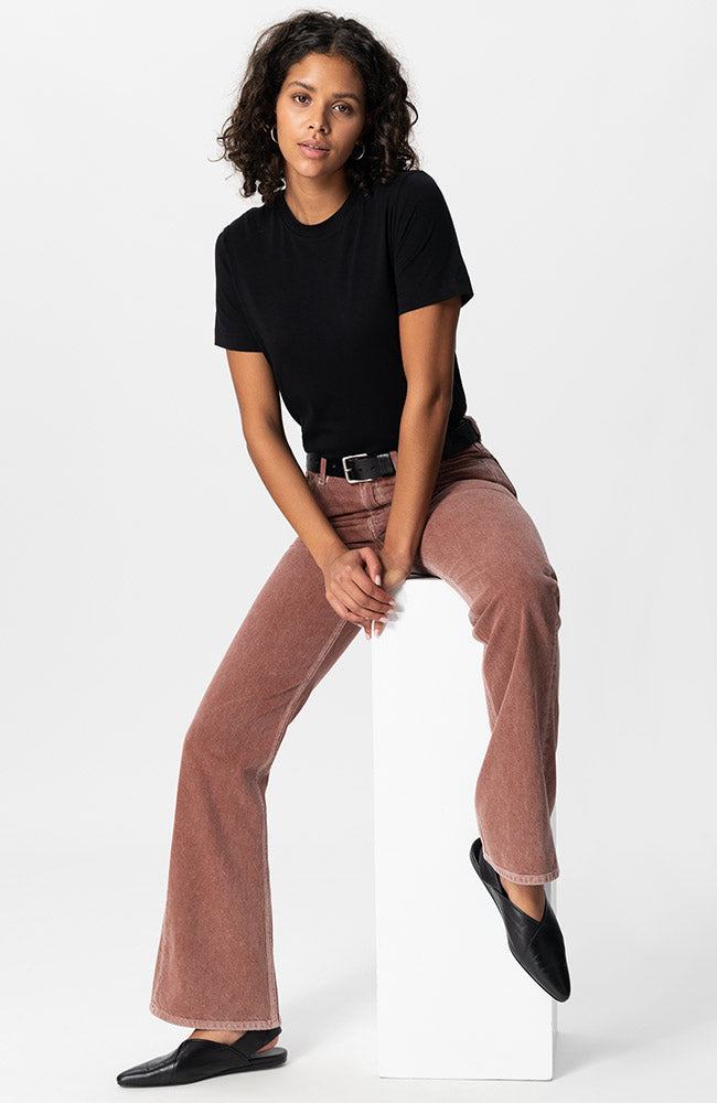 MUD jeans Isy Flared brick in organic cotton | Sophie Stone