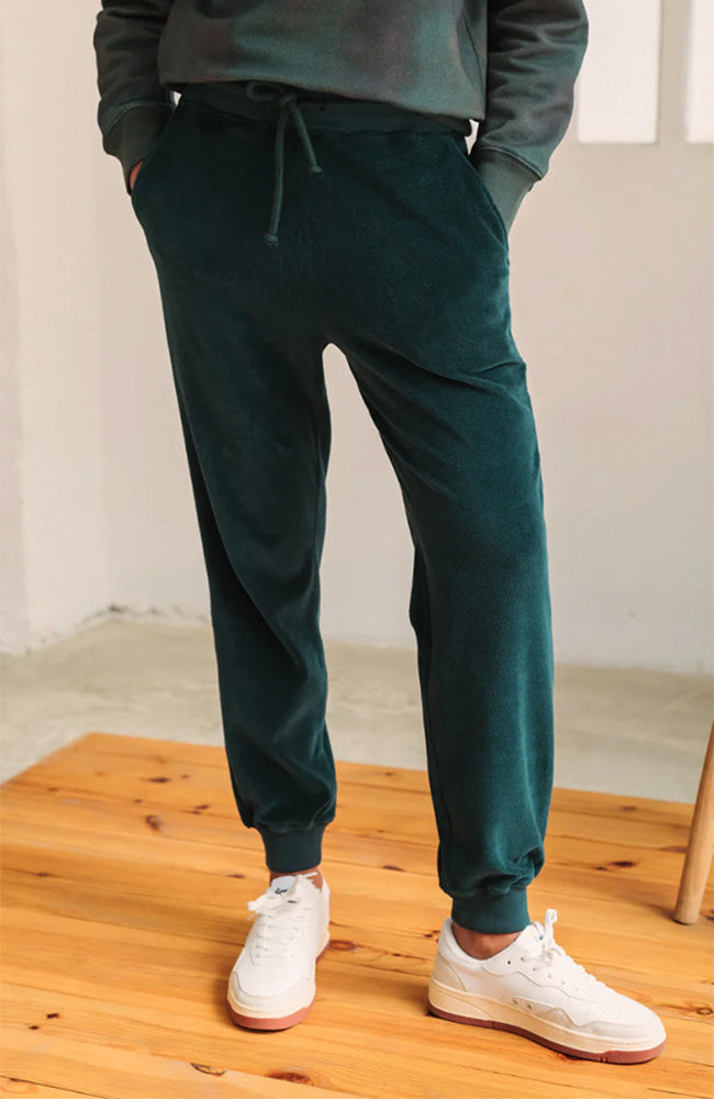 TWOTHIRDS Krivus velvet pants green | Sophie Stone