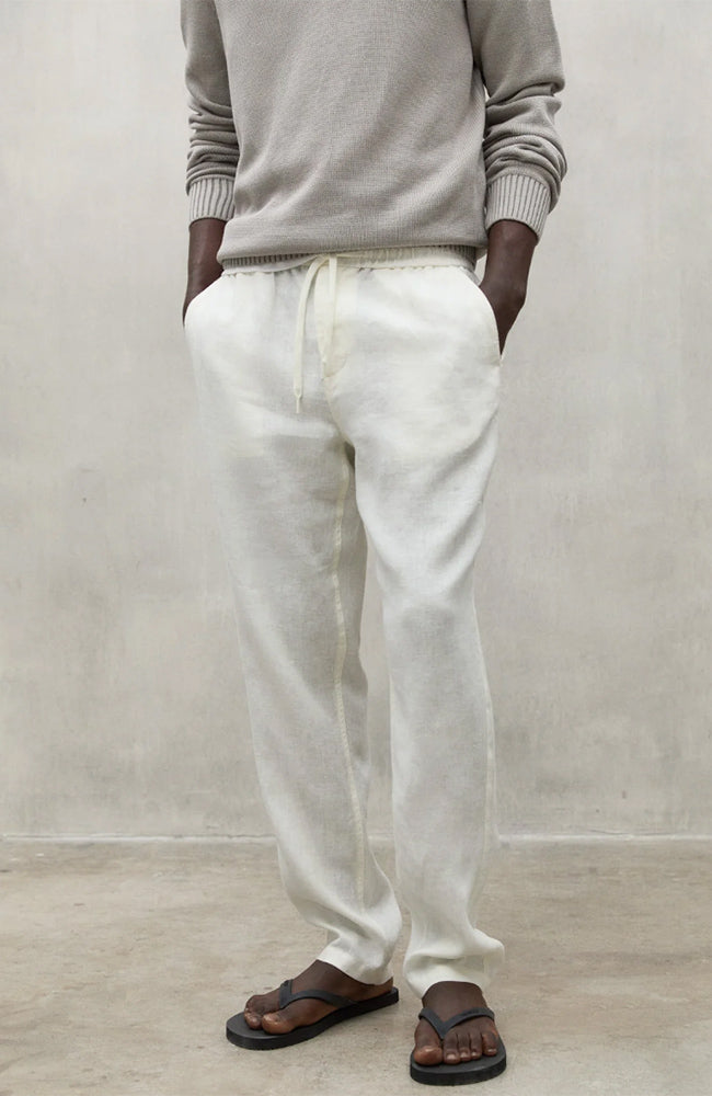 Ecoalf Ethic linen pants off white | Sophie Stone