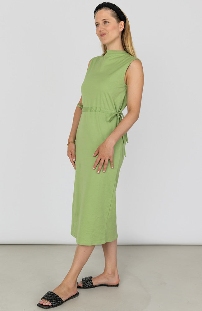 STORY OF MINE Midi dress green made from sustainable organic cotton | Sophie Stone