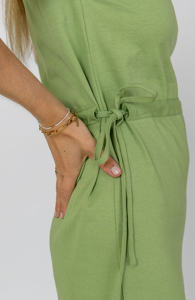STORY OF MINE Midi dress green made from sustainable and fairly made | Sophie Stone