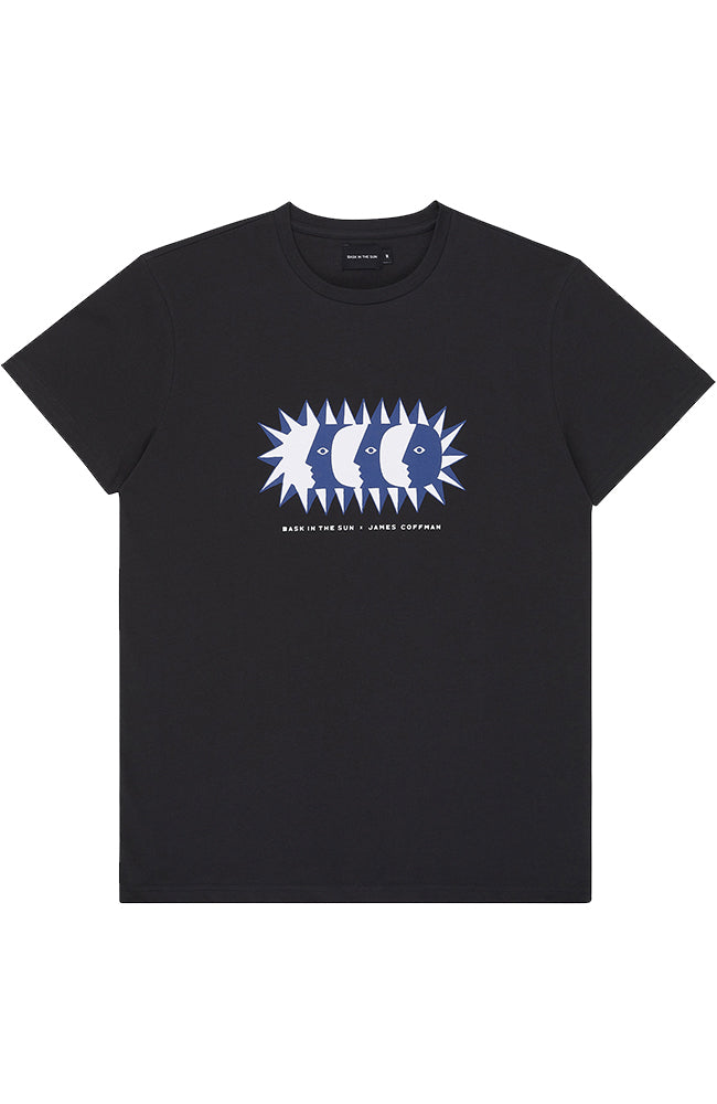 Bask in the Sun Mistica t-shirt caviar from organic cotton men | Sophie Stone