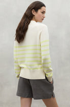 ECOALF Hiedra knit spencer ecru from sustainable organic & recycled cotton | Sophie Stone